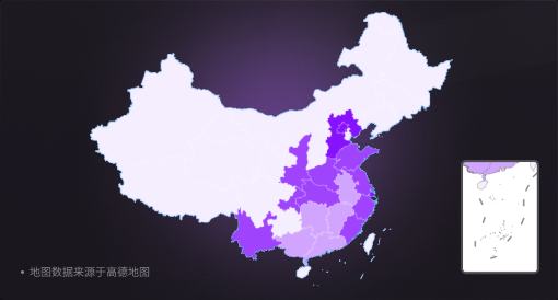 AI 在不同地区的普及程度